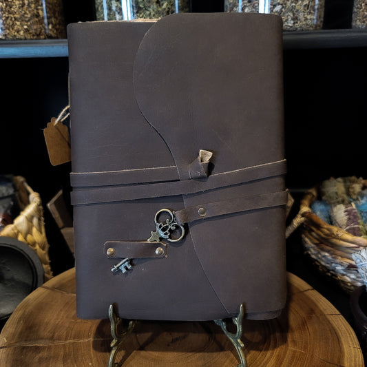Soft Leather Spellbook w/ Key