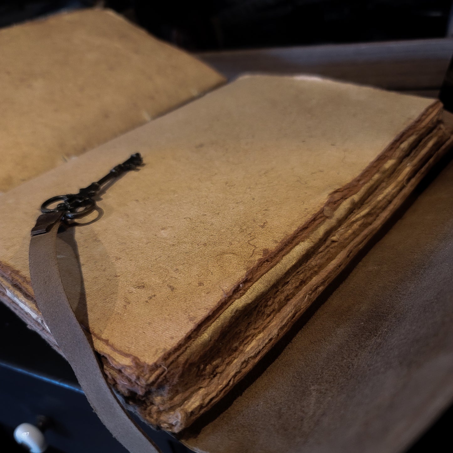 Soft Leather Spellbook w/ Key