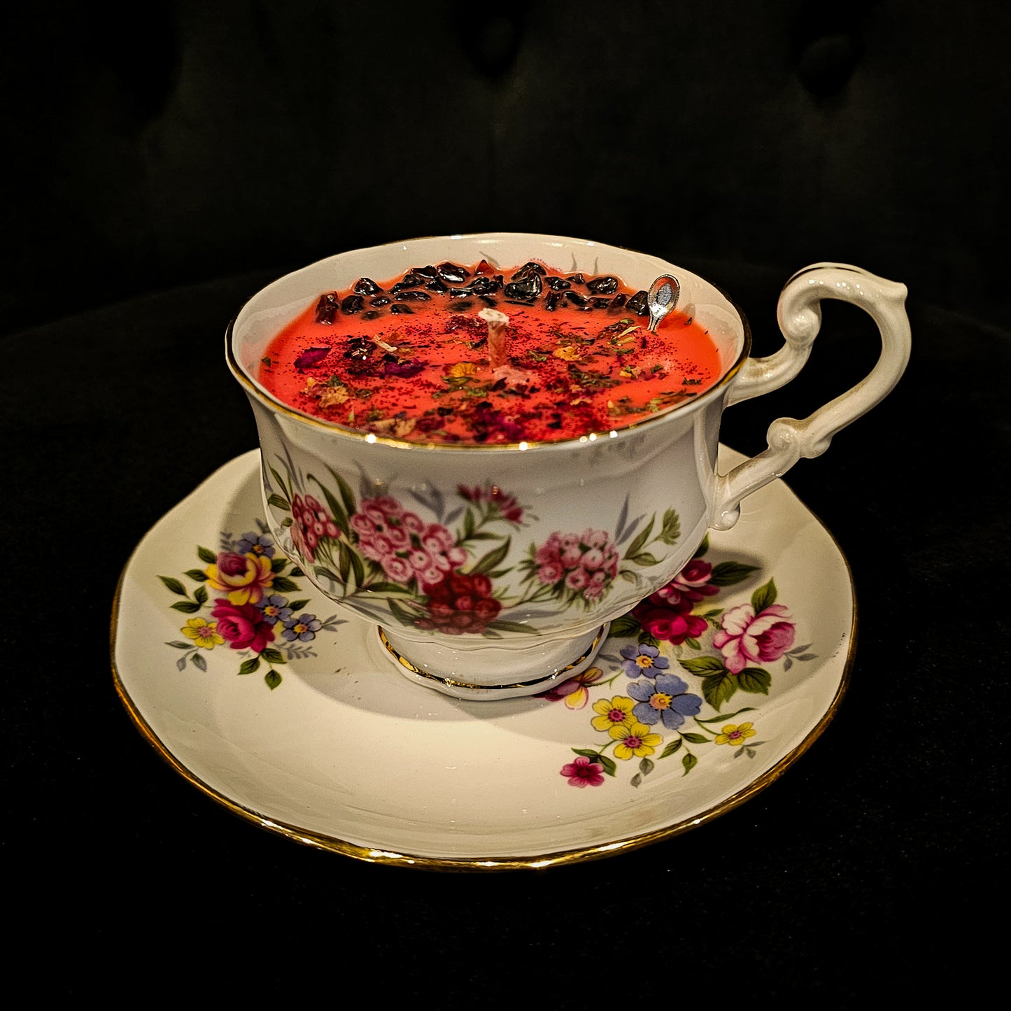 Teacup Candle of Passion - Rose