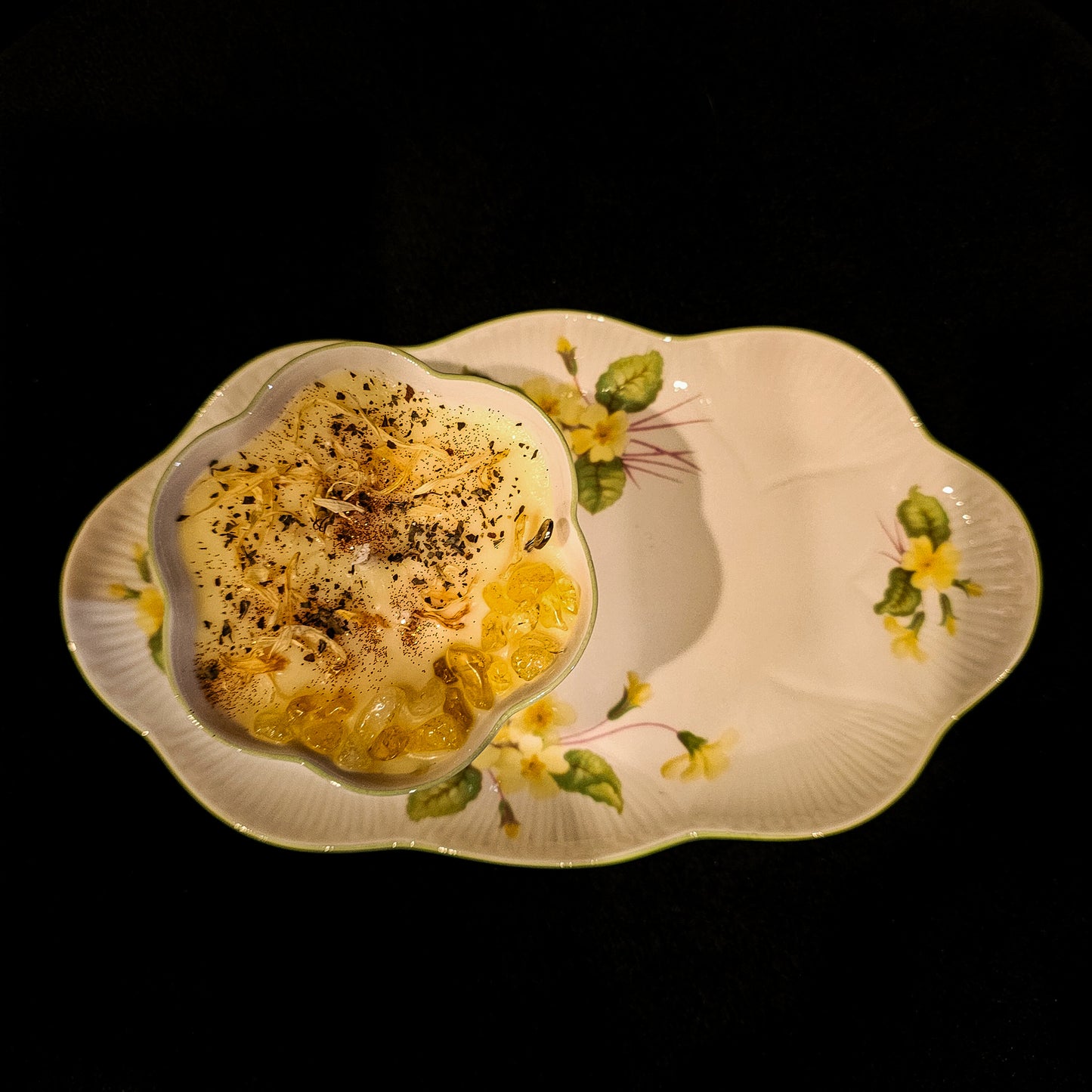 Teacup Candle of Joy - Honey Amber