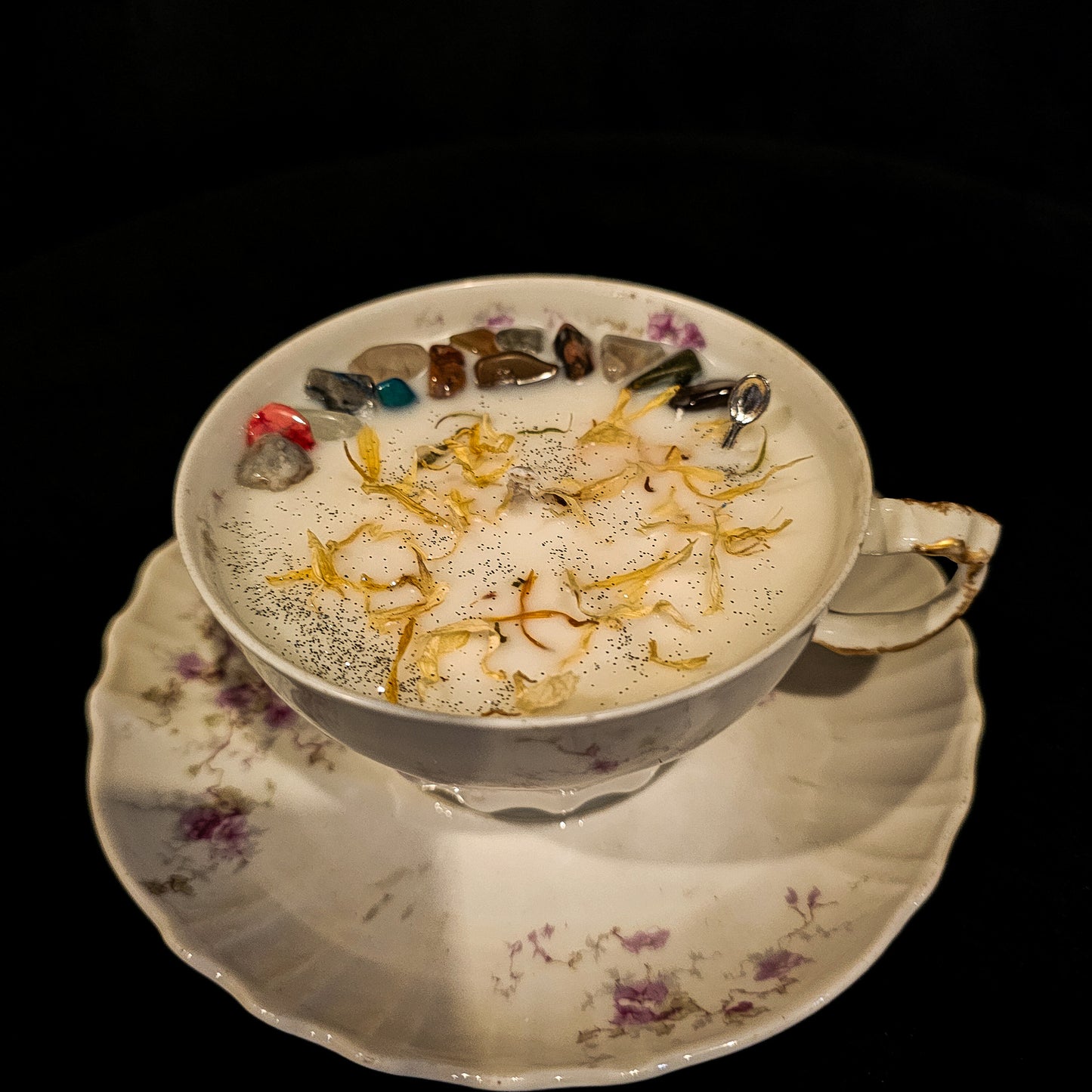 Teacup Candle Birthday Blessing