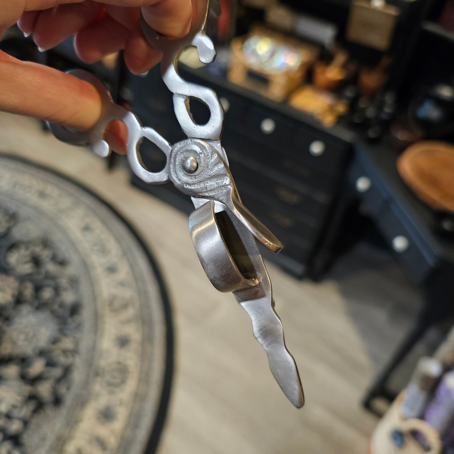 Pewter-Plated Candle Snuffer Scissors