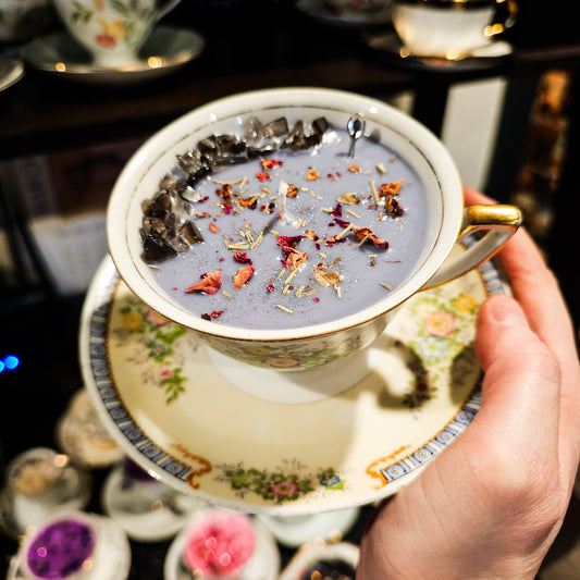 Teacup Candle of Grief & Mourning - Night Air