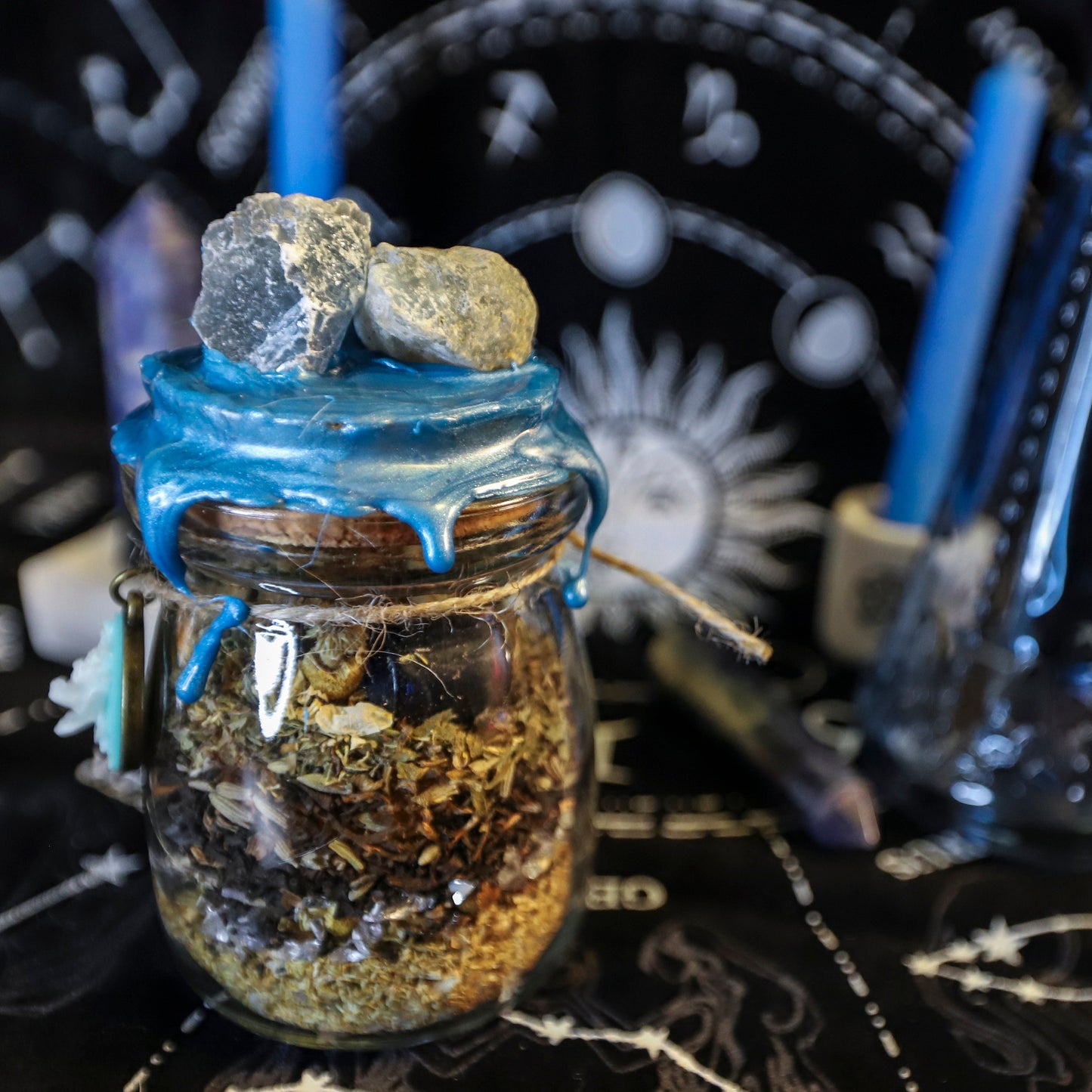 Spell Jar - Anti-Anxiety - Calming Witch Bottle for Stress