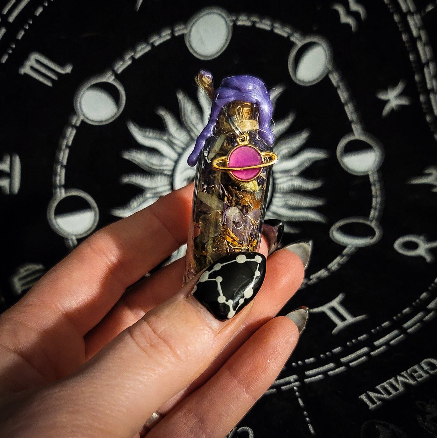 Spell Jar - Third Eye - Inner Truth - Witch Bottle for Clairvoyance, Divination, and Knowledge