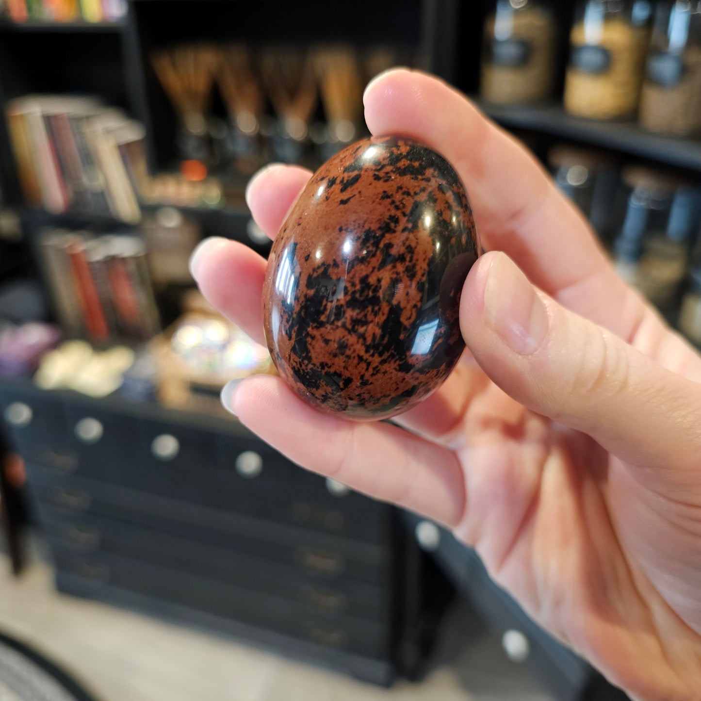 Mahogany Obsidian Egg