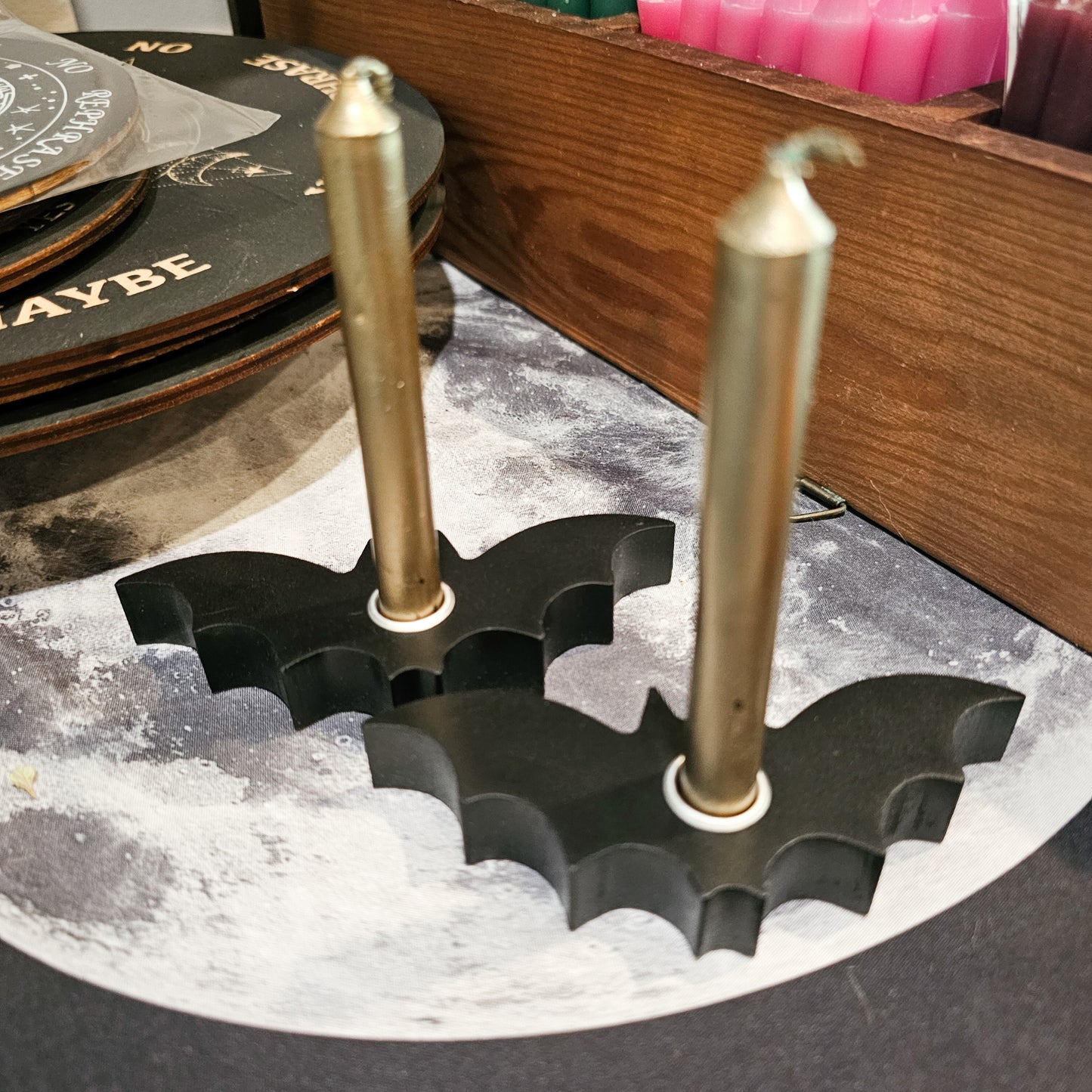 Bat Chime Candle Holder