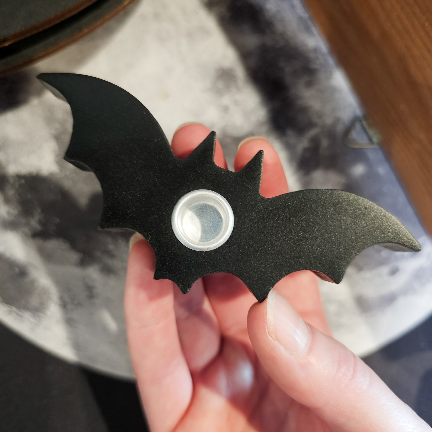 Bat Chime Candle Holder