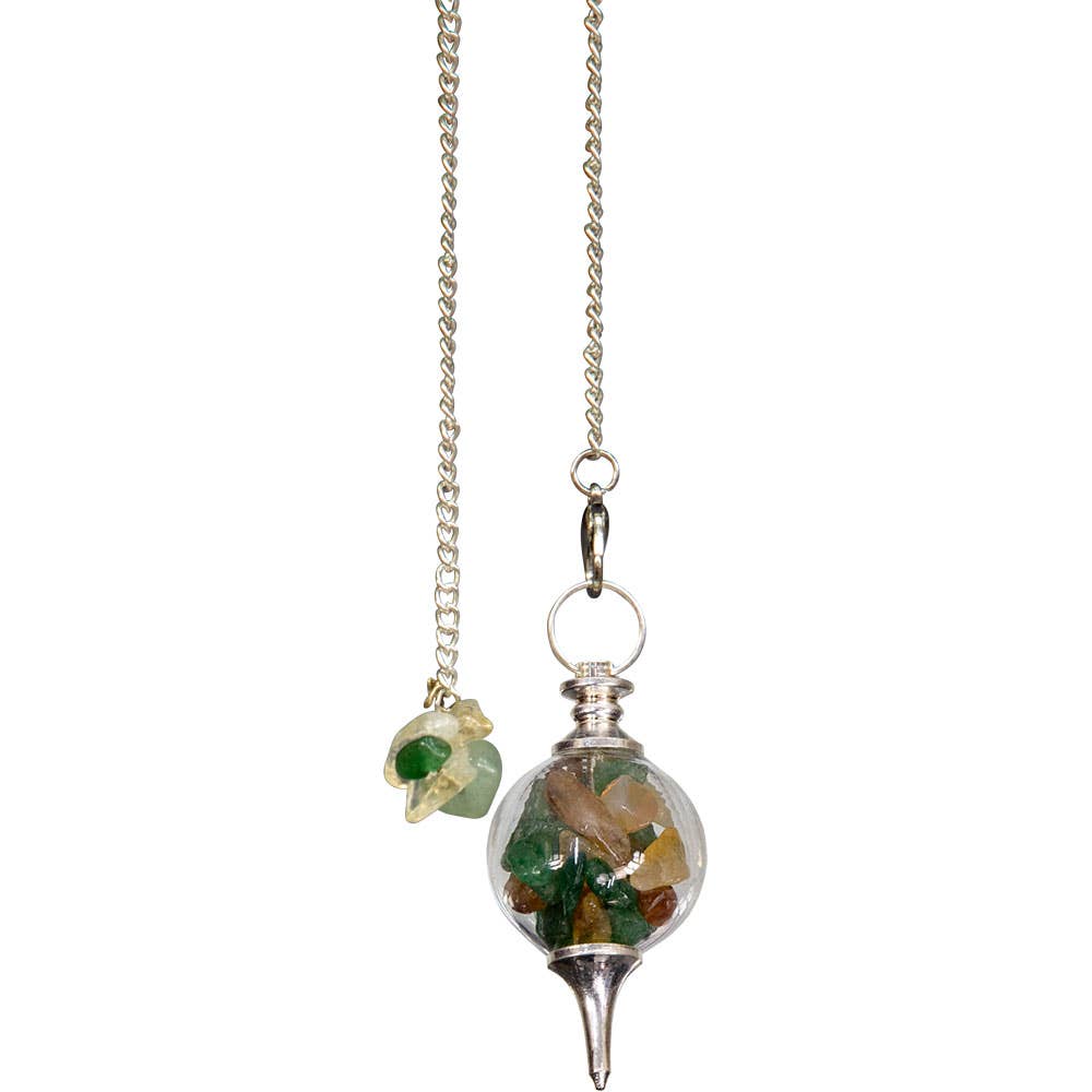 Pendulum Glass Sephoroton Green Aventurine & Citrine - Prosperity