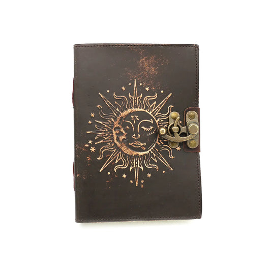 Embossed Sun & Moon Spellbook