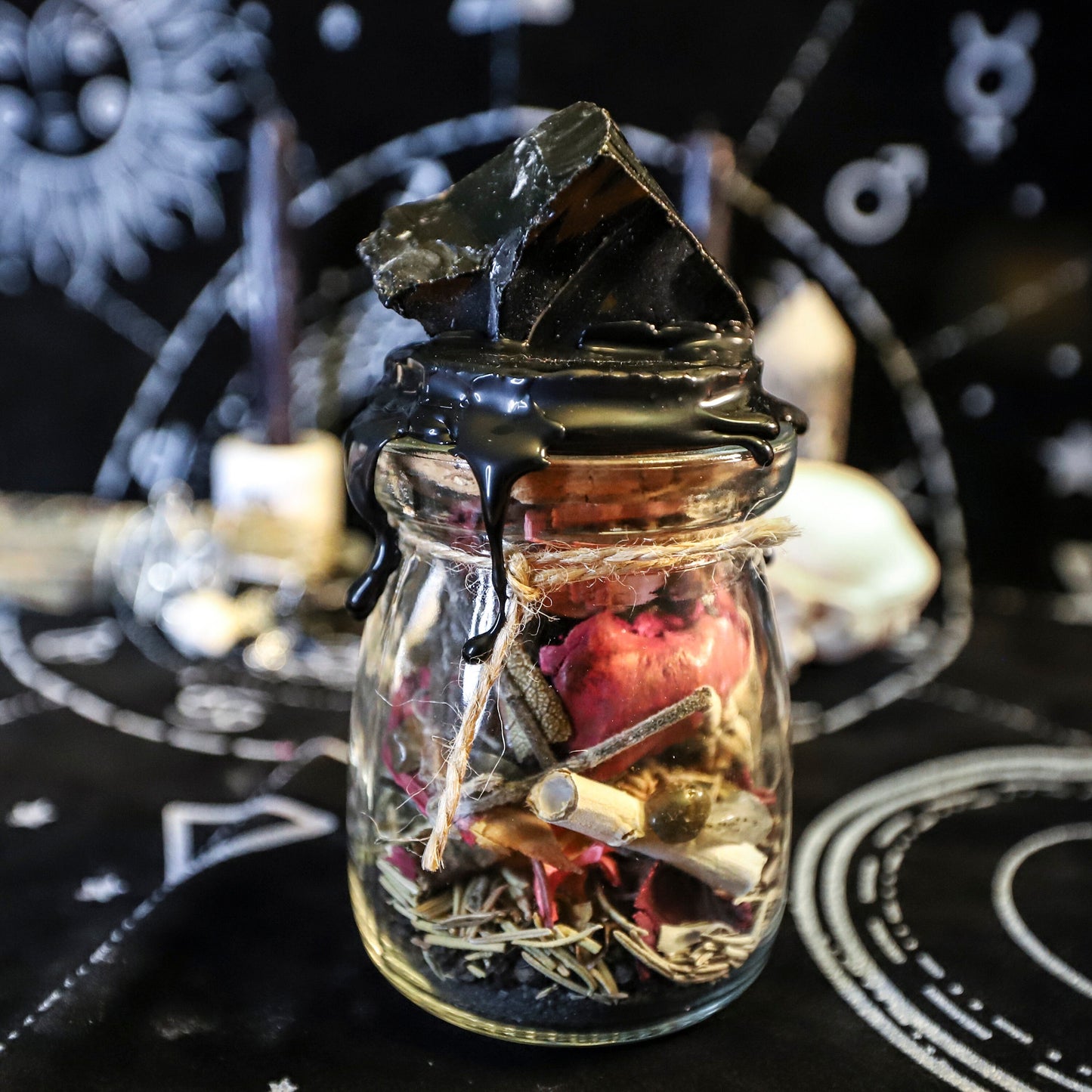 Spell Jar - Protection - Witch Bottle for Shielding, Banishing & Glamour
