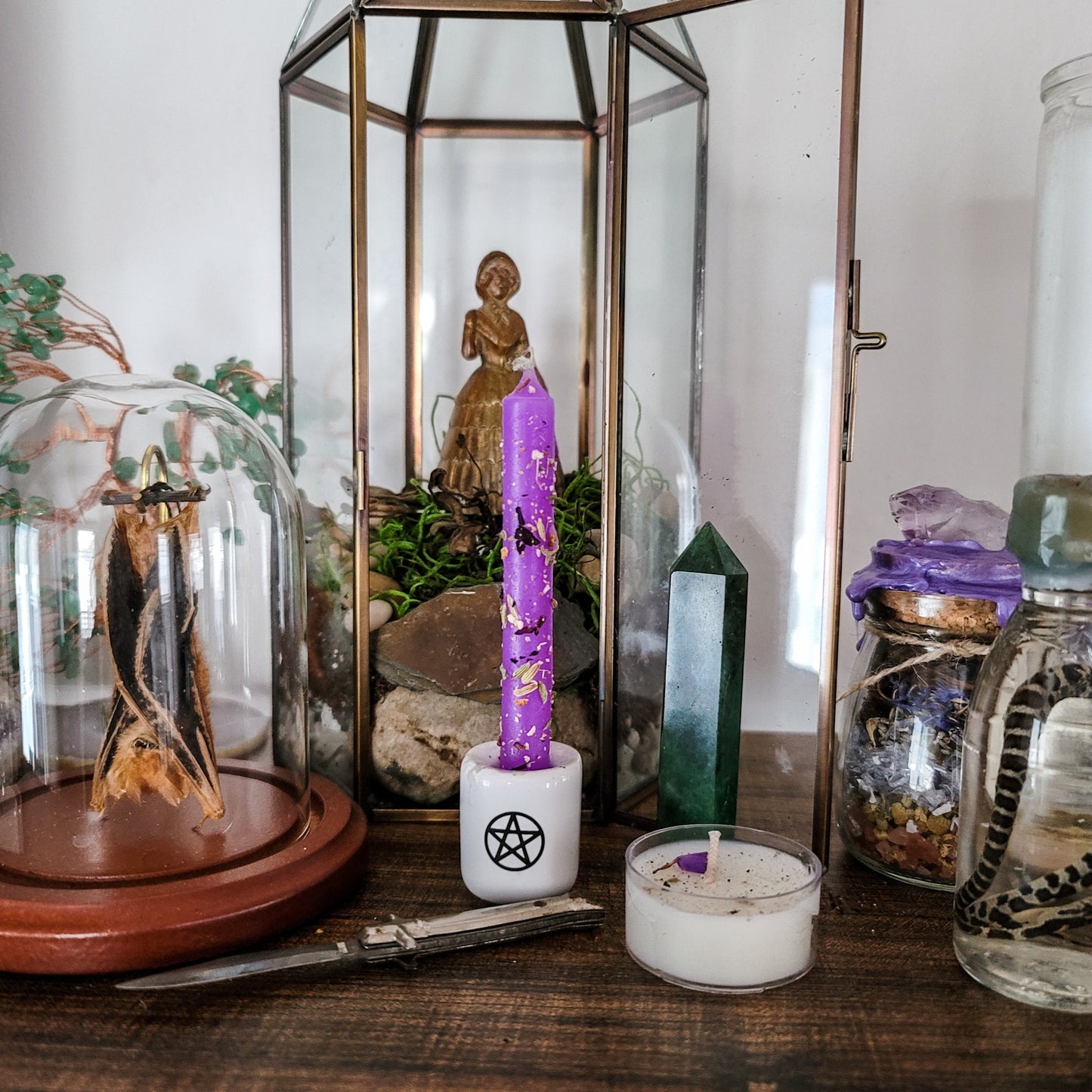 Mystic Spell Candle - Meditation, Manifesting, Dreams, & Astral Projection